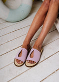 Load image into Gallery viewer, Chic Cutout Flat Slides - purple
