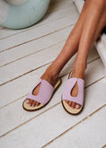 Load image into Gallery viewer, Chic Cutout Flat Slides - purple
