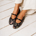 Load image into Gallery viewer, Eyelet Mesh Ballet Flats -  black
