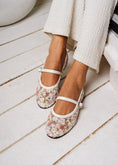 Load image into Gallery viewer, Eyelet Mesh Ballet Flats -  white
