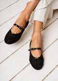Load image into Gallery viewer, The Lace Mary Jane Flat -  black
