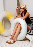 Load image into Gallery viewer, Tassel Detail Open-Toe Slides - beige
