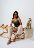Load image into Gallery viewer, Lattice Flat Sandals - cafe
