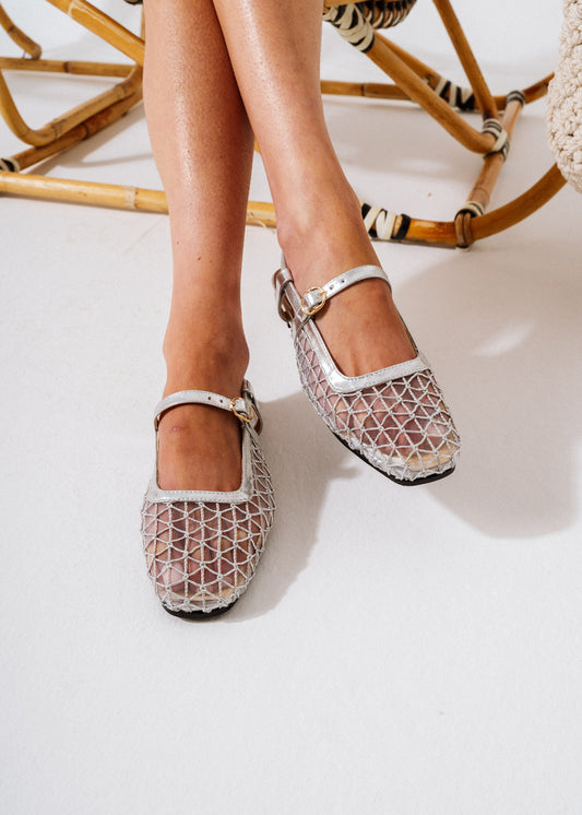 The Geometric Mesh Flat -  silver