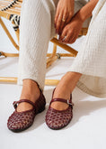 Load image into Gallery viewer, Strand Mesh Flats -  maroon

