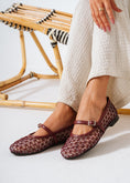 Load image into Gallery viewer, Strand Mesh Flats -  maroon
