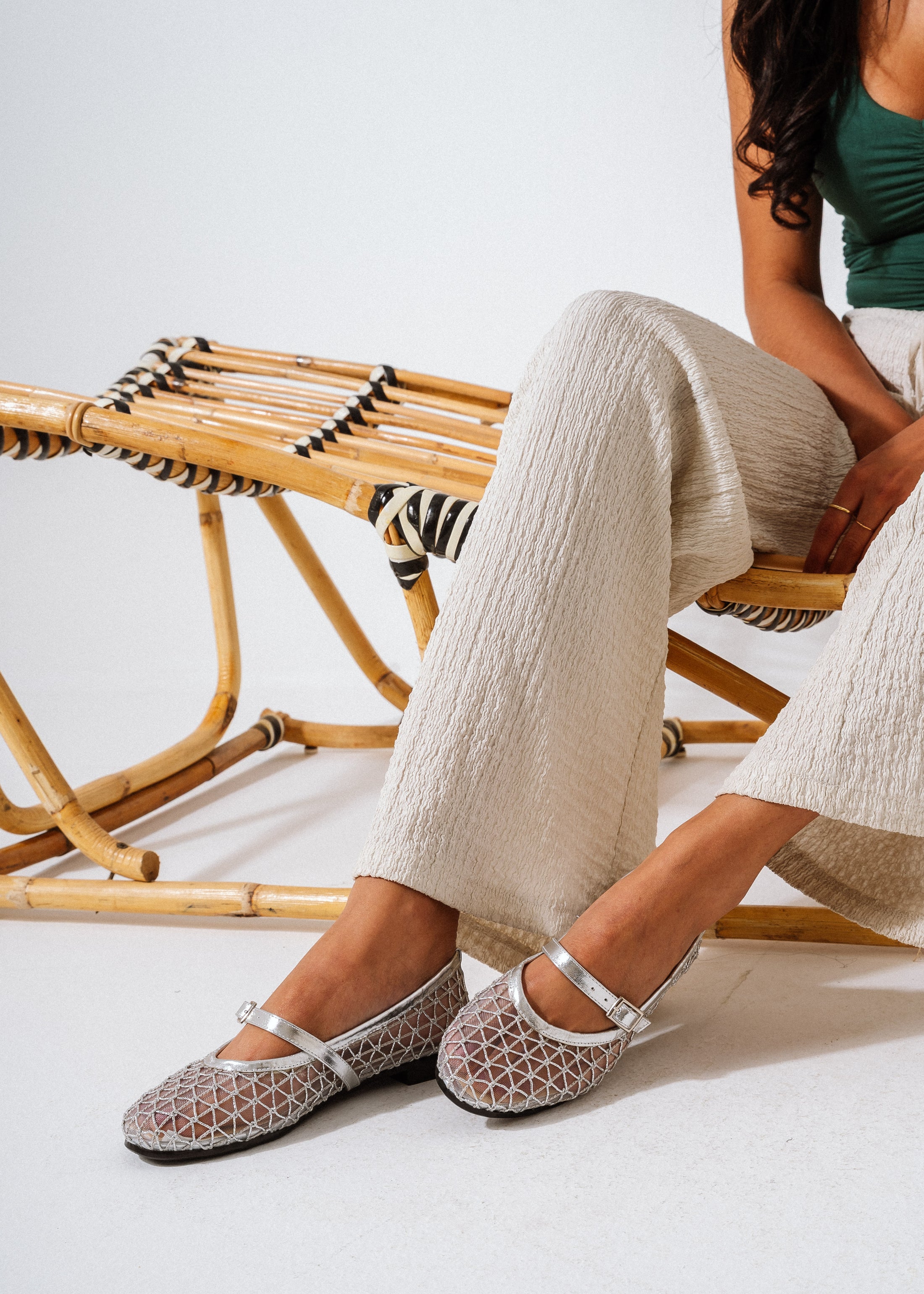 Strand Mesh Flats -  sliver
