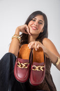Load image into Gallery viewer, Chain-Detail Clog-marron
