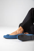 Load image into Gallery viewer, Suede-Ballet Flat-blue
