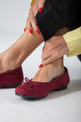 Load image into Gallery viewer, Suede-Ballet Flat-marron

