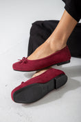 Load image into Gallery viewer, Suede-Ballet Flat-marron
