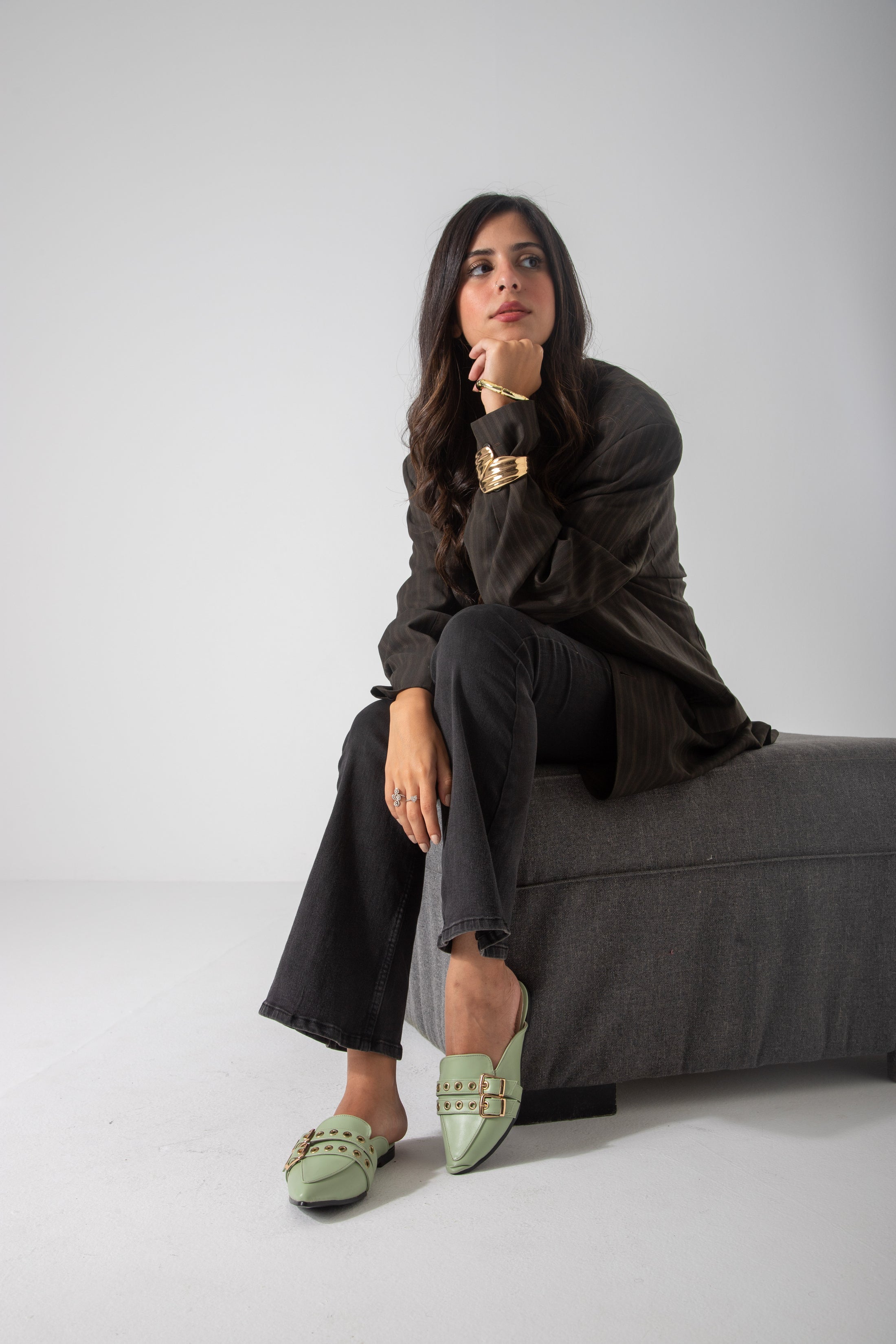 The Riviera Mule-mint green