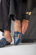 Load image into Gallery viewer, The Riviera Mule-dark blue
