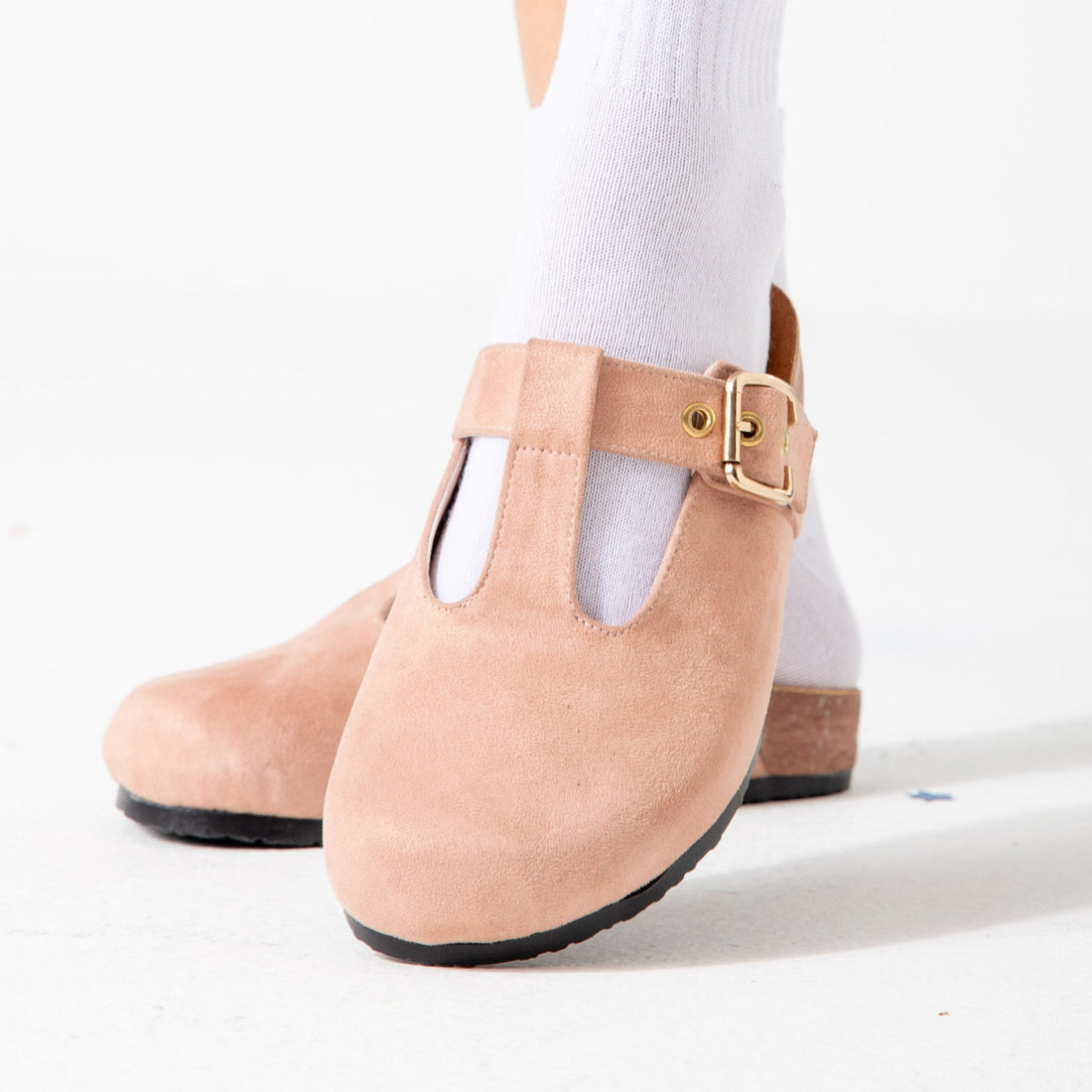 Suede Comfort Clog-pink