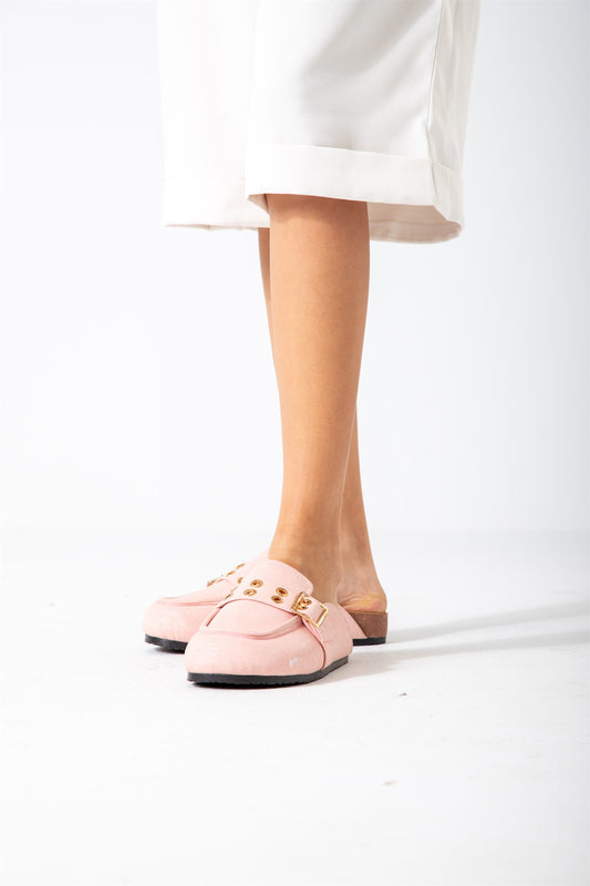 The Riviera Loafer Mule-pink