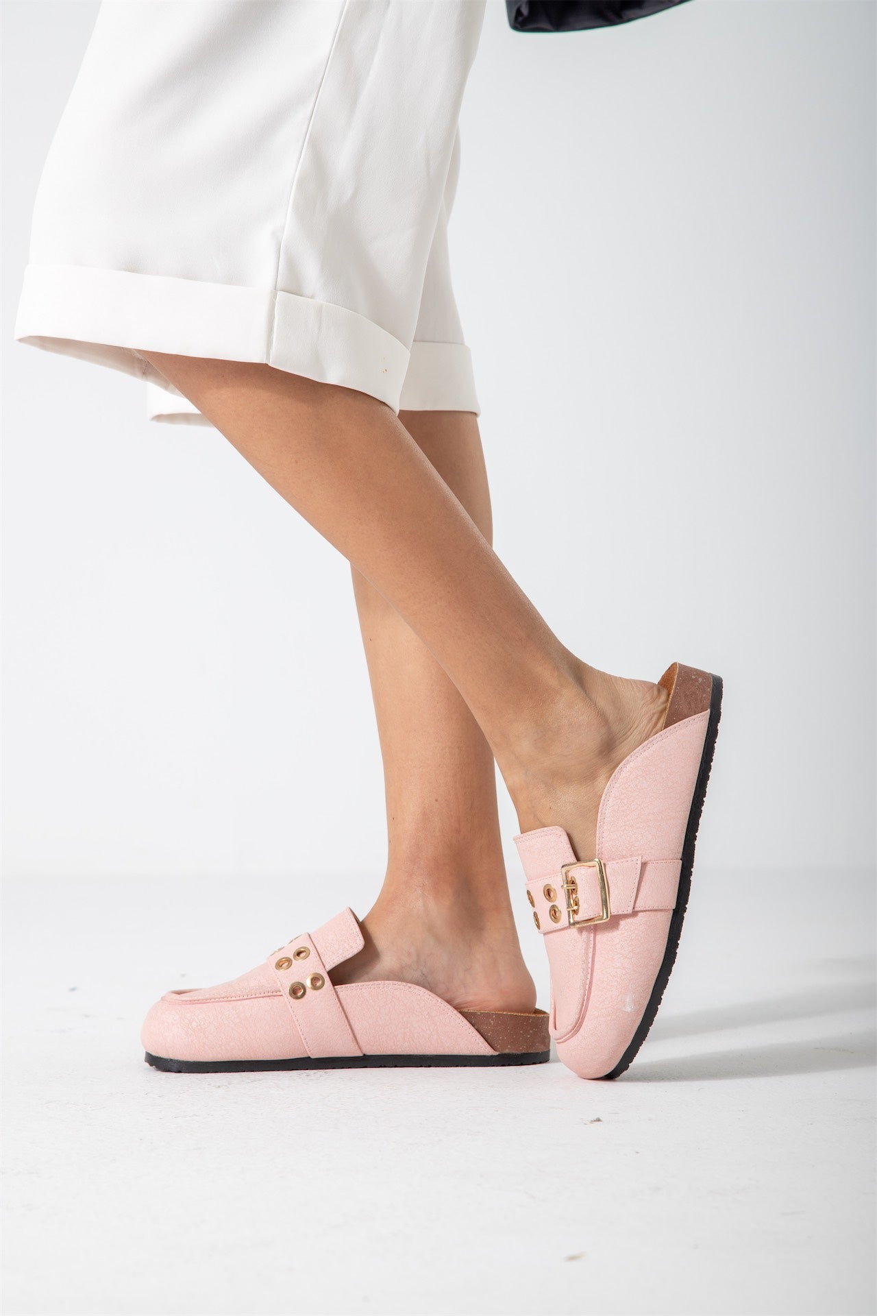 The Riviera Loafer Mule-pink