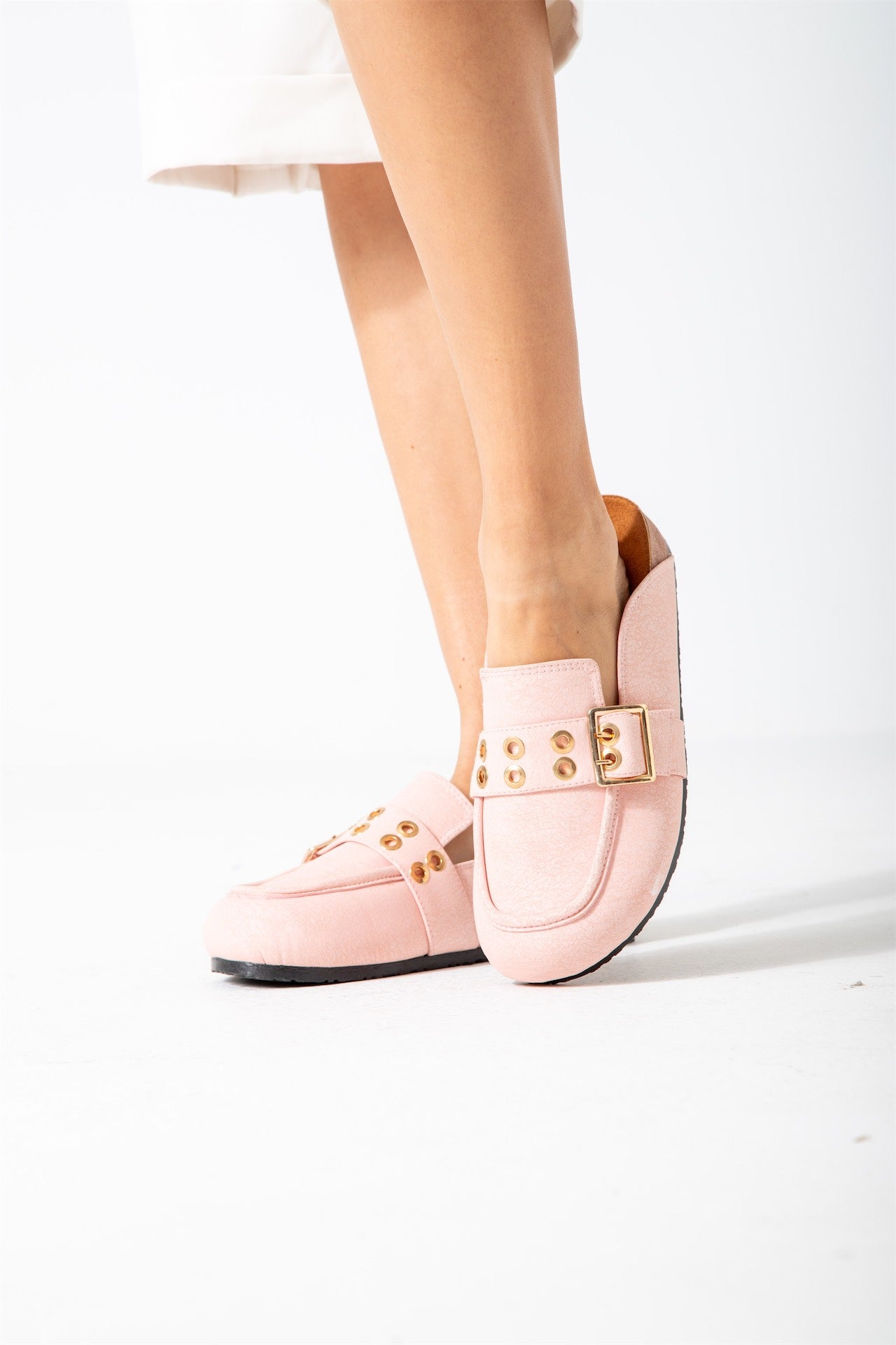 The Riviera Loafer Mule-pink