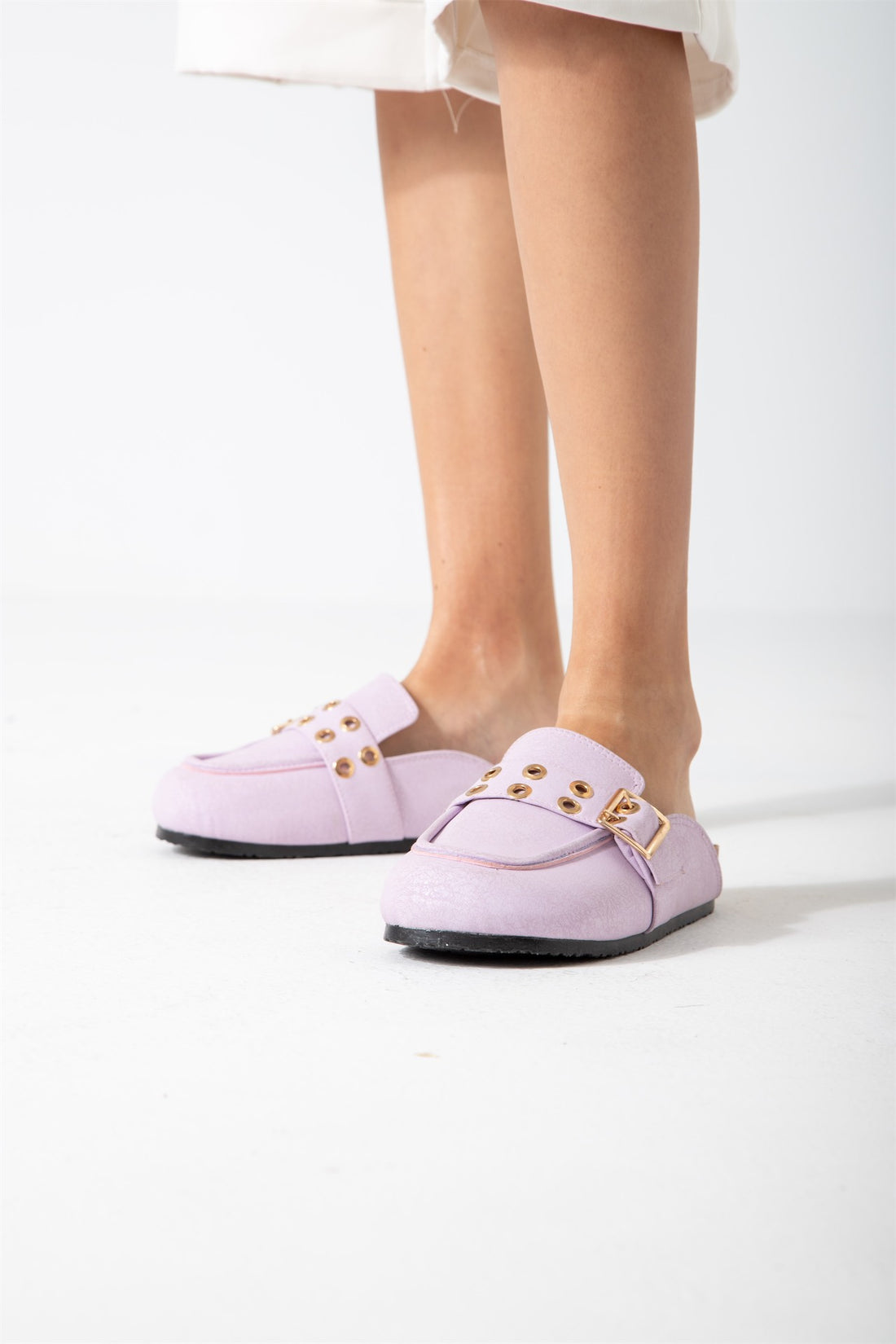 The Riviera Loafer Mule-purple