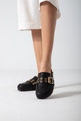 Load image into Gallery viewer, The Riviera Loafer Mule-black
