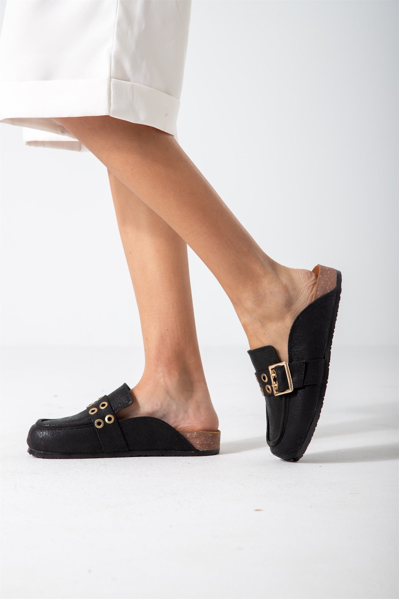 The Riviera Loafer Mule-black