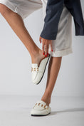 Load image into Gallery viewer, The Riviera Loafer Mule-white
