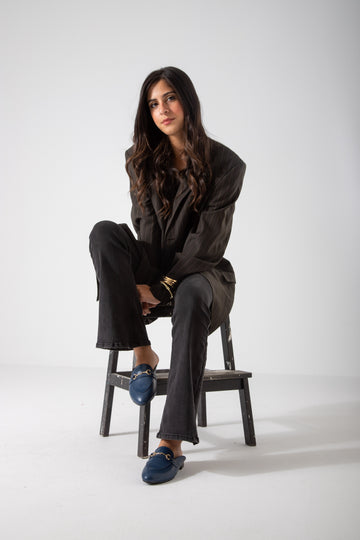 The Avenue Mule-dark blue