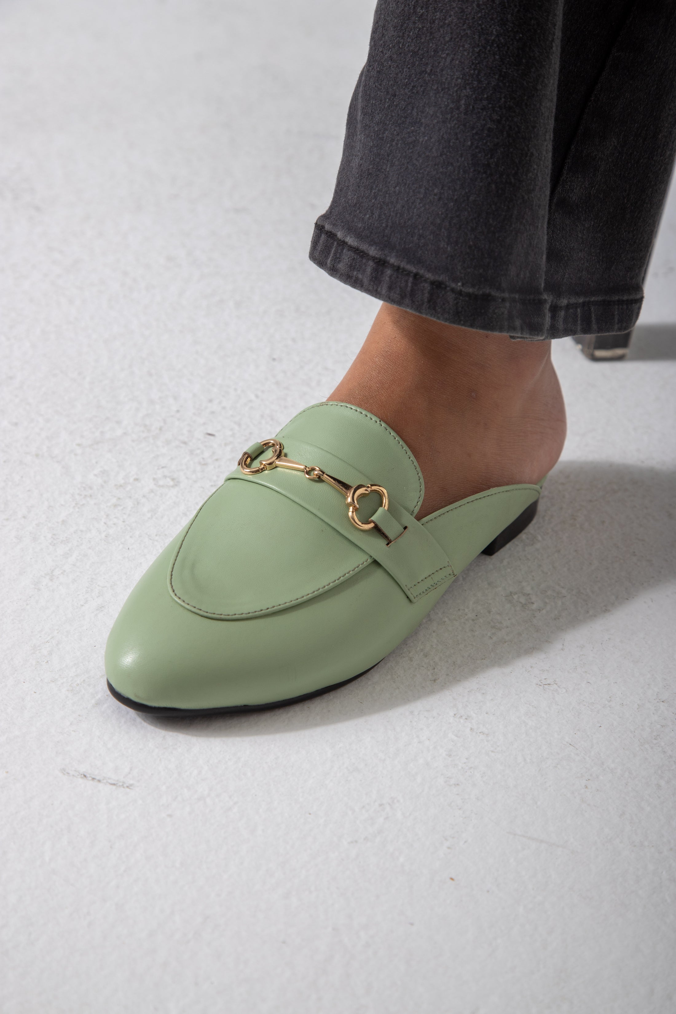 The Avenue Mule-green