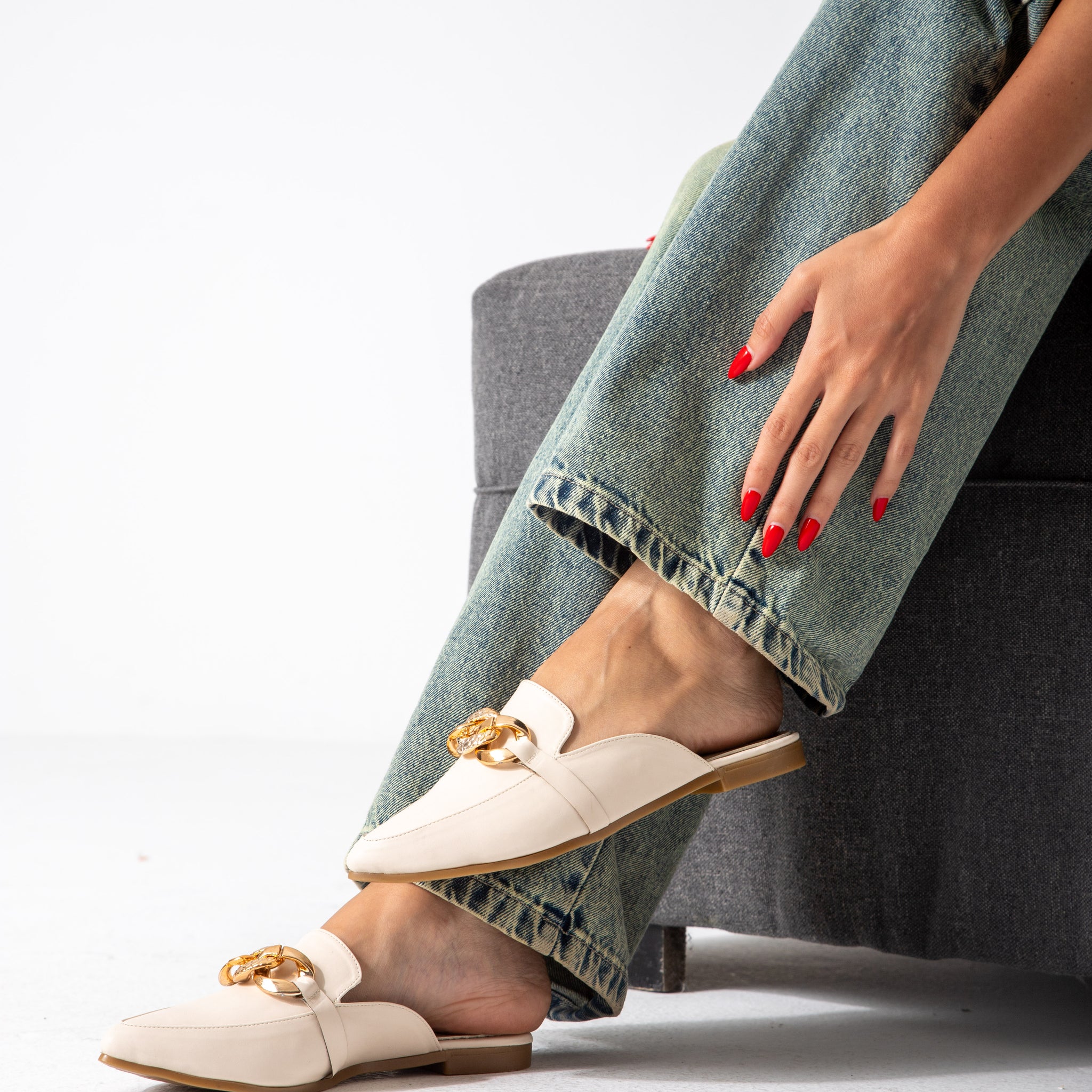 The City Point Mule-beige