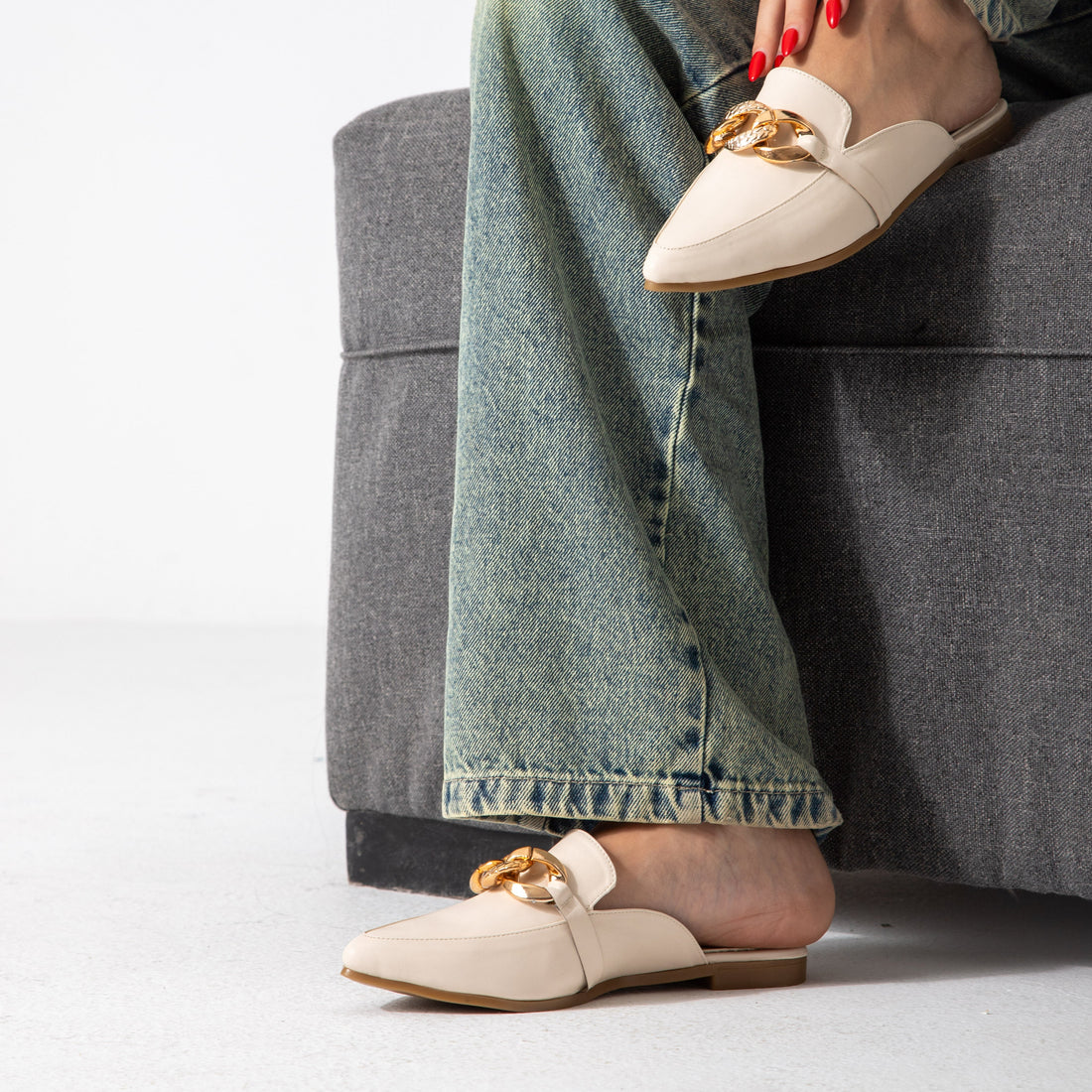 The City Point Mule-beige