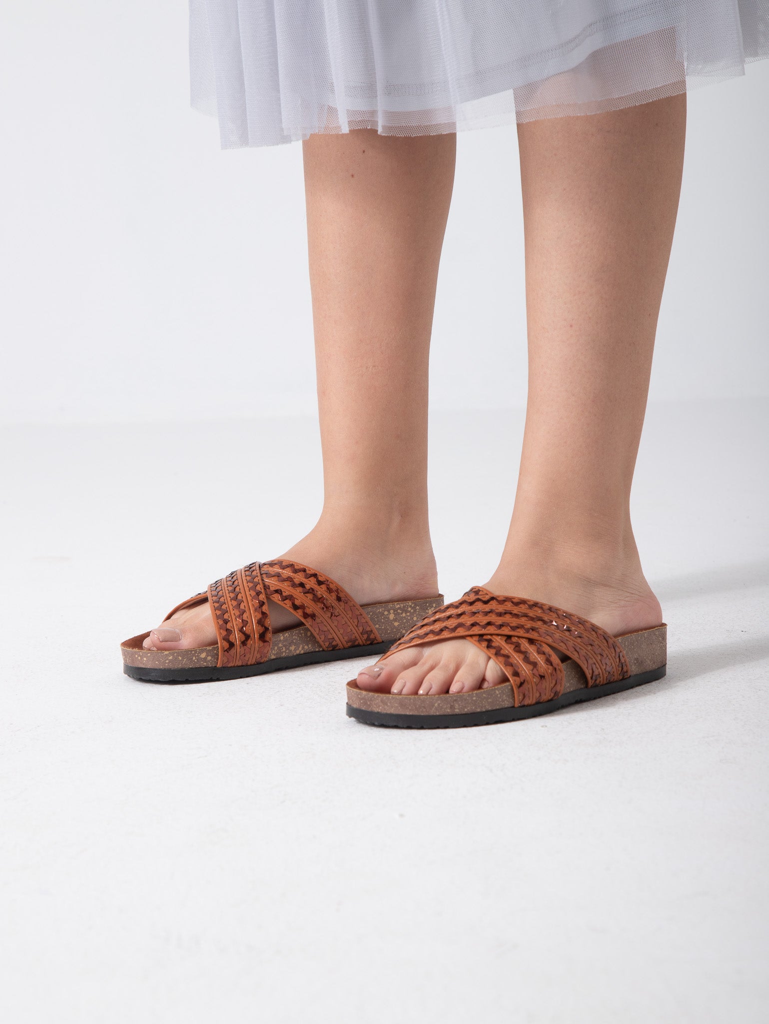 Ivory ZigZag Charm - camel