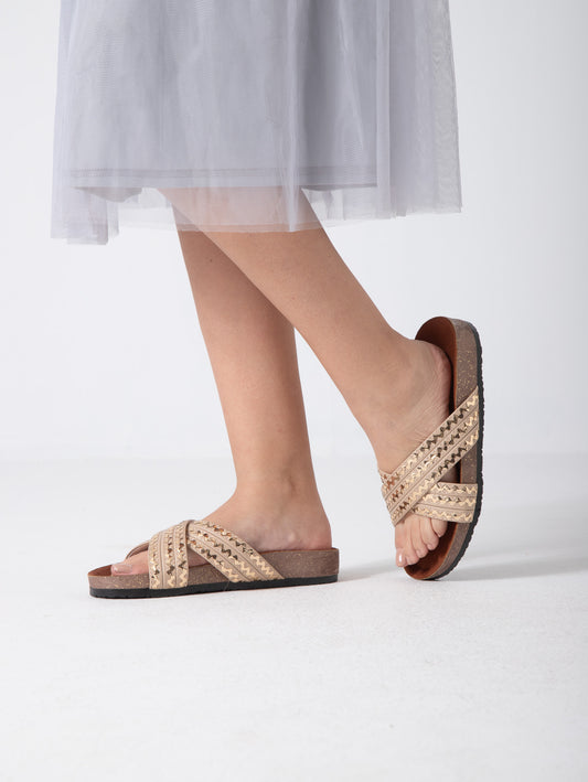 Ivory ZigZag Charm - gold