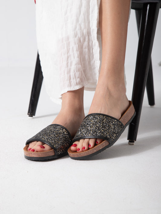 Sparkle Pop Step - black & gold