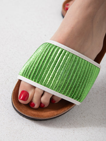 Linear Luxe Slide - green