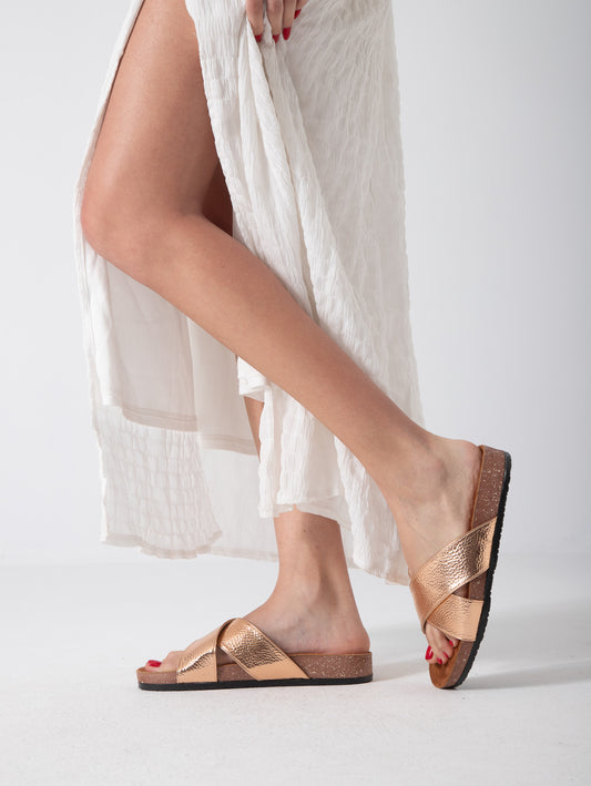 Metallic Stripe Pulse - rose gold