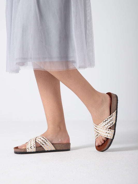 Ivory ZigZag Charm - white