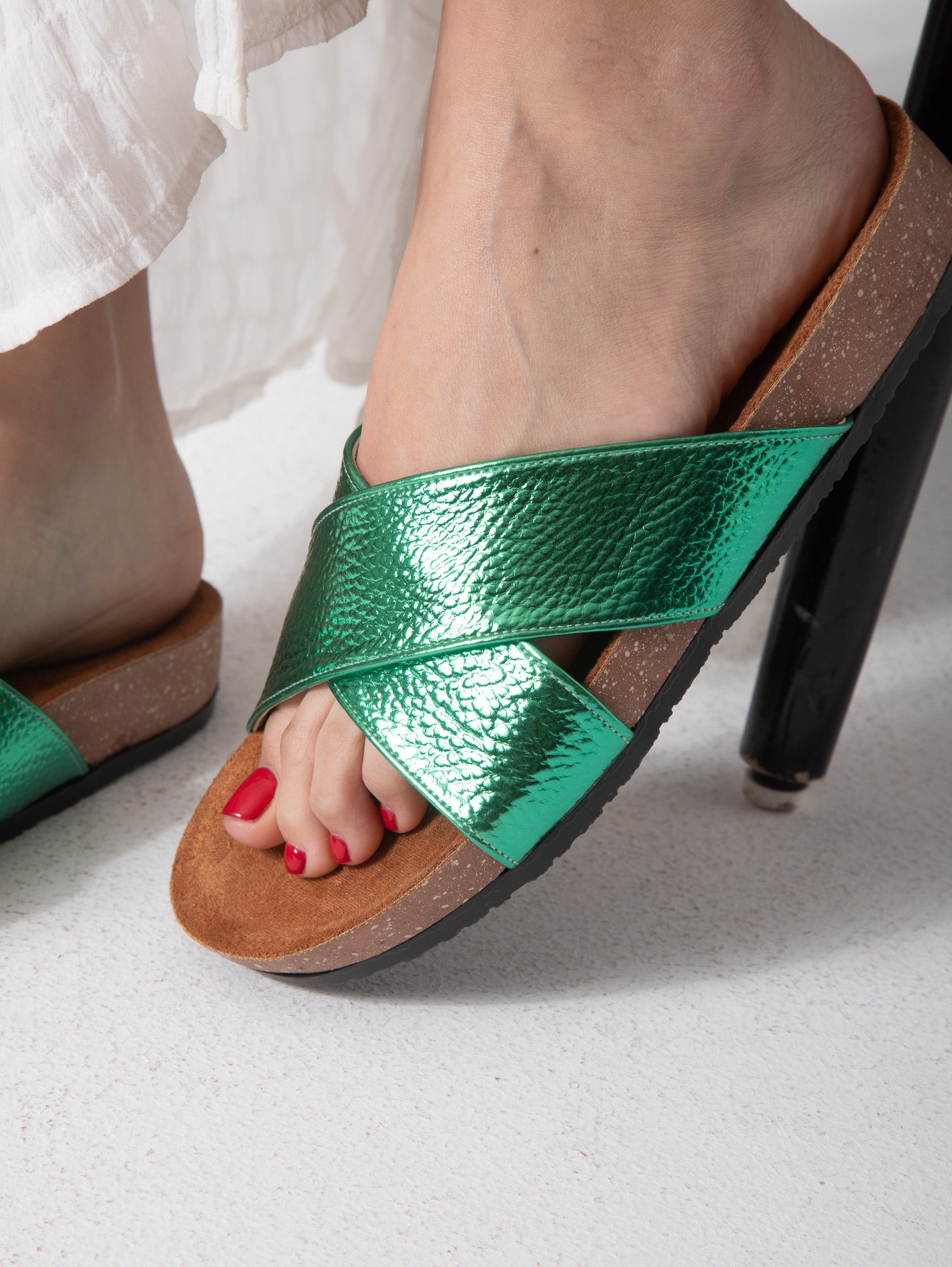 Metallic Stripe Pulse - green