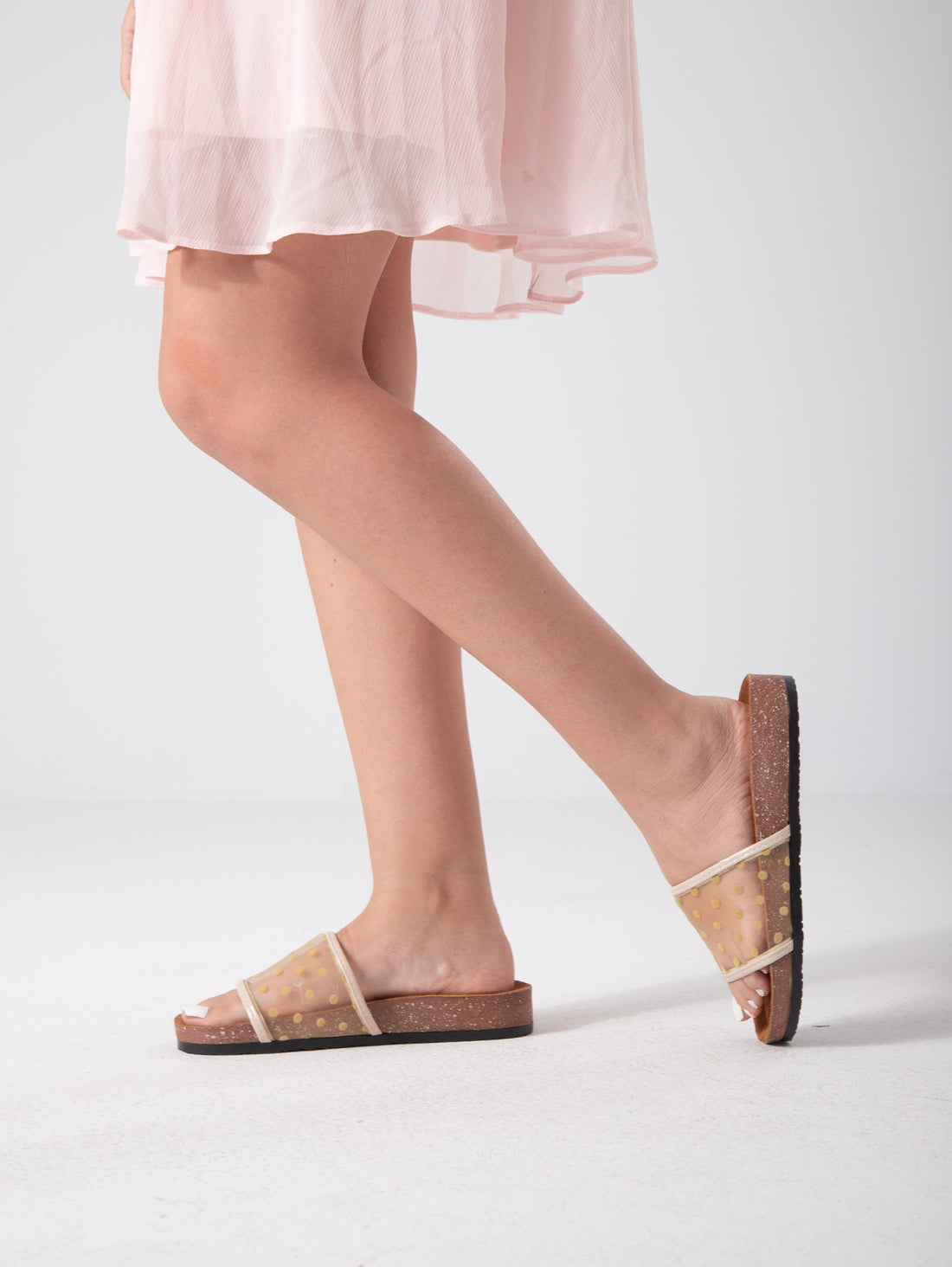 Mesh Dots Charm - beige