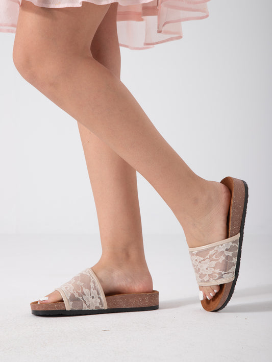 Floral Lace Muse - beige