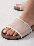 Load image into Gallery viewer, Glossy Day Slide - white & white
