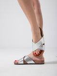 Load image into Gallery viewer, Open-Toe Cross Strap - silver
