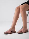 Load image into Gallery viewer, Braided Glam Slides - pink
