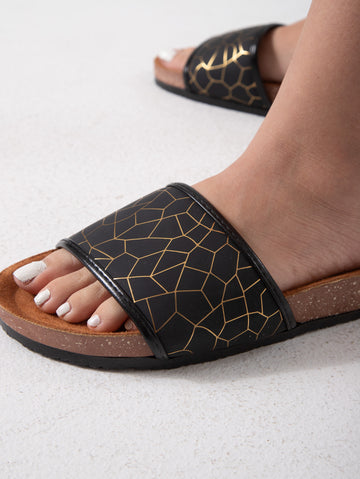 Urban Mosaic Slide - black