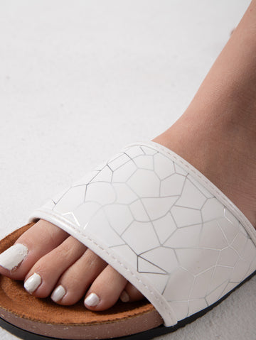 Urban Mosaic Slide - white