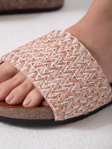 Lustro Weave Slide - pink