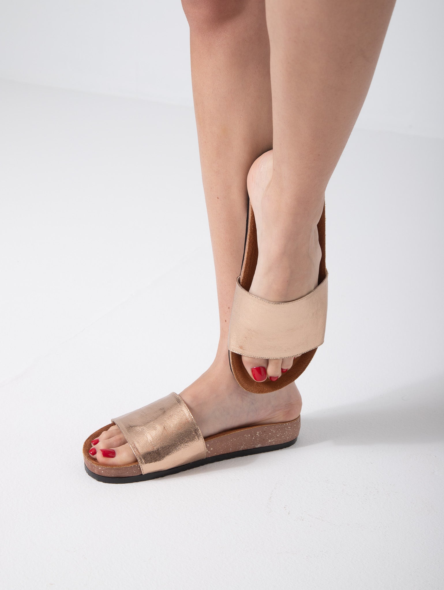 Shine On Mule - rose gold