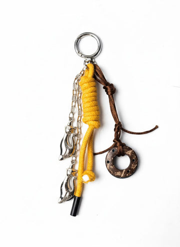 Eclectic Tribal Bag Accessory - yellow