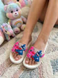 Load image into Gallery viewer, Stitch and Angel Cartoon Slide - BEIGE
