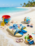 Load image into Gallery viewer, Stitch Two-Tone Slides - blue
