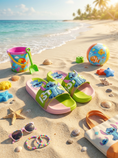 Load image into Gallery viewer, Stitch Two-Tone Slides - green

