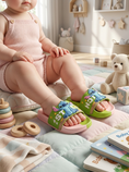 Load image into Gallery viewer, Cute Stitch Baby Slides - green
